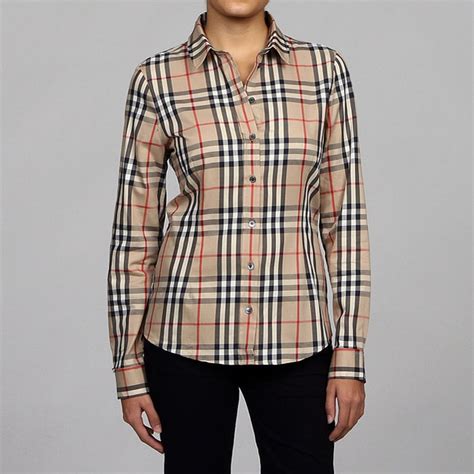 burberry blouse price|Burberry plaid shirt women's.